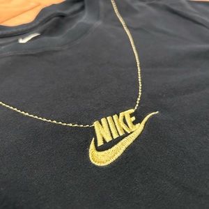 Nike Stitched Gold Chain/Pendant Tee